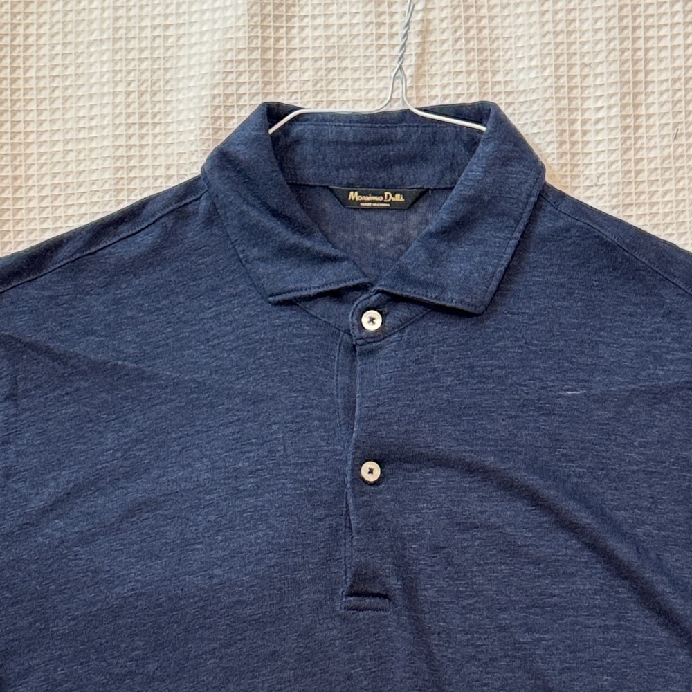 Massimo Dutti Navy Polo Shirt